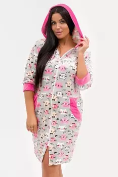 Халат велюровый Дервила (кошки)