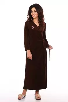Халат велюровый Дороти (шоколадный)