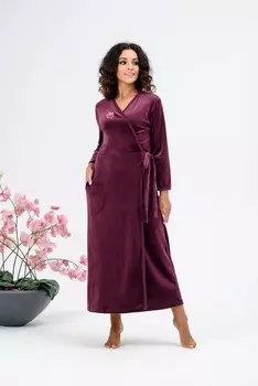 Халат велюровый Дороти (сливовый)