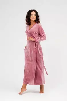 Халат велюровый Дороти (сухая роза)