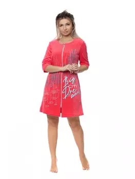 Халат велюровый Дримс (коралловый)