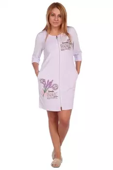 Халат велюровый Джулиана (сиреневый) рр