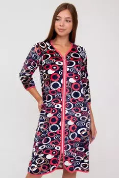 Халат велюровый Хонора (красный)