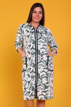 Халат велюровый Ингебора (хаки)