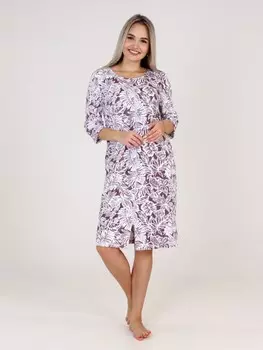Халат велюровый Инсей (какао)