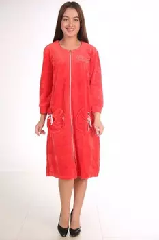 Халат велюровый Келли (красный)