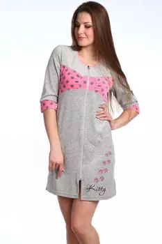 Халат велюровый Киска рр