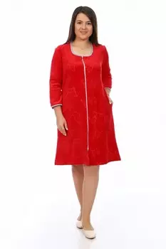 Халат велюровый Кристинита (красный)