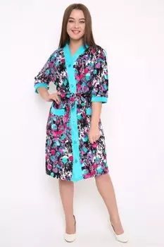 Халат велюровый Лавон (абстракция)