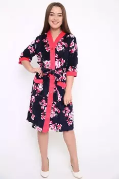 Халат велюровый Лавон (цветы) рр