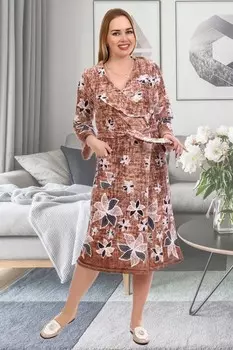 Халат велюровый Лейсан