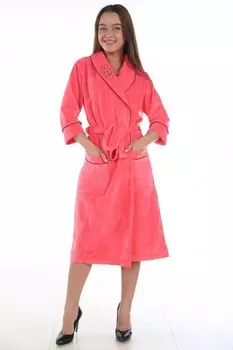 Халат велюровый Линда (розовый) рр