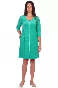 Халат велюровый Марион (зеленый) рр
