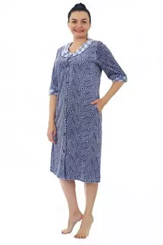 Халат велюровый Наташа (волны) рр