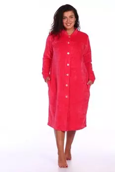 Халат велюровый Никки (коралловый) рр