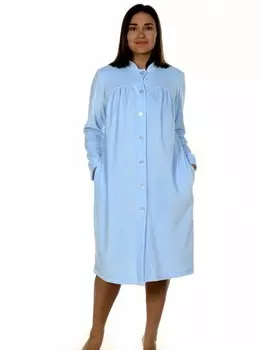 Халат велюровый Никки (нежно-голубой) рр