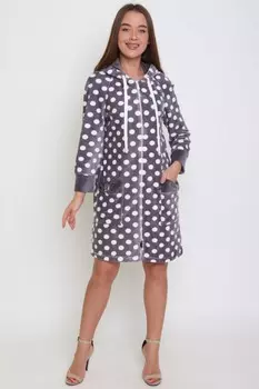 Халат велюровый Сэнди (серый) рр