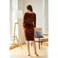 Халат велюровый Вилена (шоколадный)