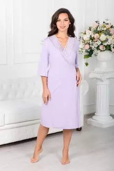 Халат вискозный Индира (лаванда)