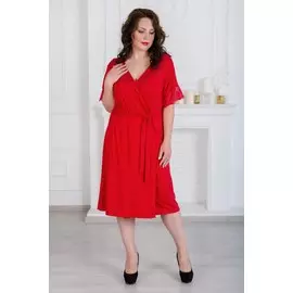 Халат вискозный Пенни (красный)