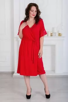 Халат вискозный Пенни (красный) рр