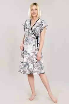 Халат вискозный Полин (бежевый)