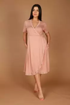 Халат вискозный Валери (пудровый)