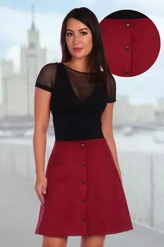 Юбка Бетси (бордовая)