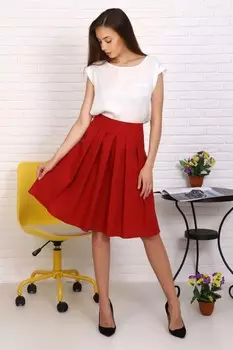 Юбка Нелли (бордовая) рр