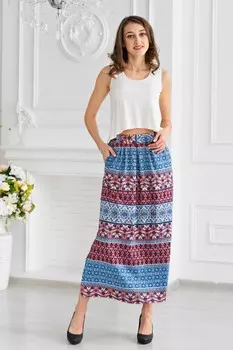 Юбка Паулина (индиго)