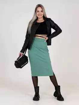 Юбка трикотажная Азелла (фисташковая)
