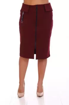 Юбка трикотажная Имма (красная)