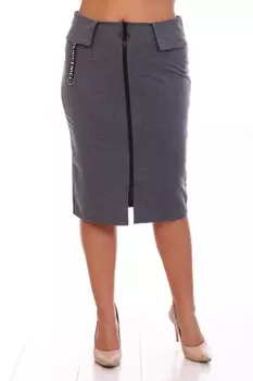 Юбка трикотажная Имма (серая) рр