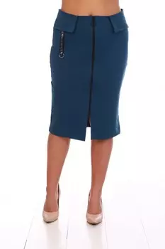 Юбка трикотажная Имма (синяя)