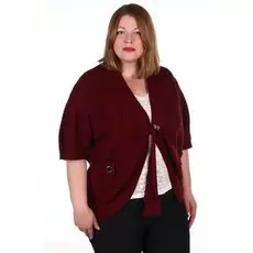 Кардиган акриловый Мария (бордовый)