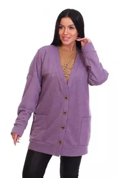 Кардиган трикотажный Джерда (фиолетовый)