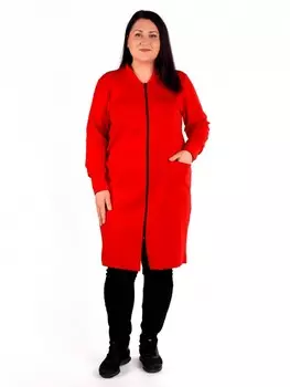 Кардиган трикотажный Эвелина (красный)