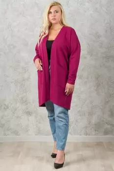 Кардиган трикотажный Юлия (амарант)