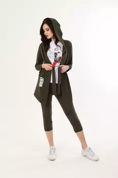 Кардиган трикотажный Рита (хаки)