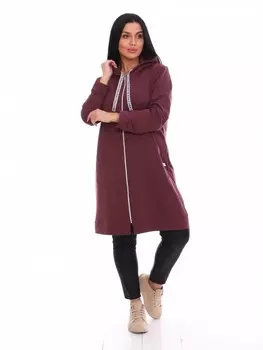 Кардиган трикотажный Сильвия (бордовая)