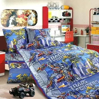 Комплект из бязи 1,5-спальный Трансформеры