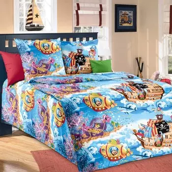 Комплект из бязи 1,5-спальный Пираты