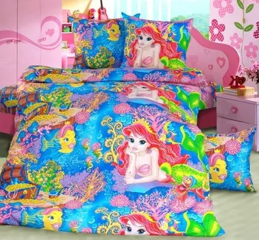Комплект из бязи 1,5-спальный Морская сказка