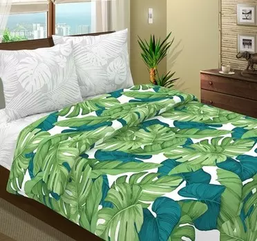 Комплект из бязи 1,5-спальный Монстера