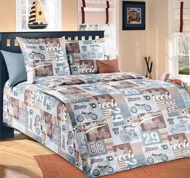 Комплект из бязи 1,5-спальный Харлей зк