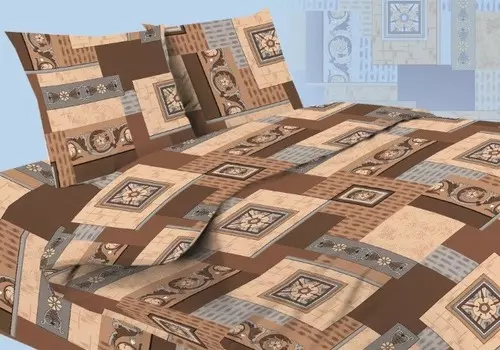 Комплект из бязи 2 сп. европростынь Витражи