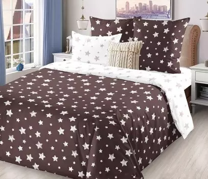 Комплект из бязи 2 сп. европростынь Звезда