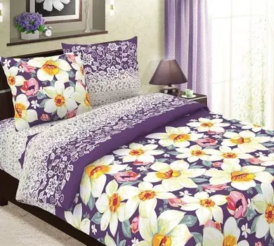 Комплект из бязи 2-спальный Нарциссы