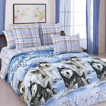 Комплект из бязи евро Хаски