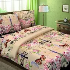 Комплект из бязи семейный Бонжур